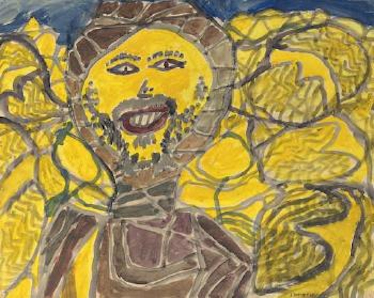 Bedouin au desert by Jean Dubuffet