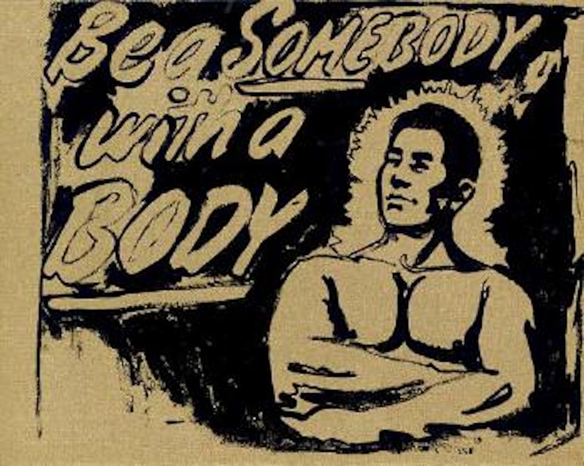 Be a somebody with a body by Andy Warhol