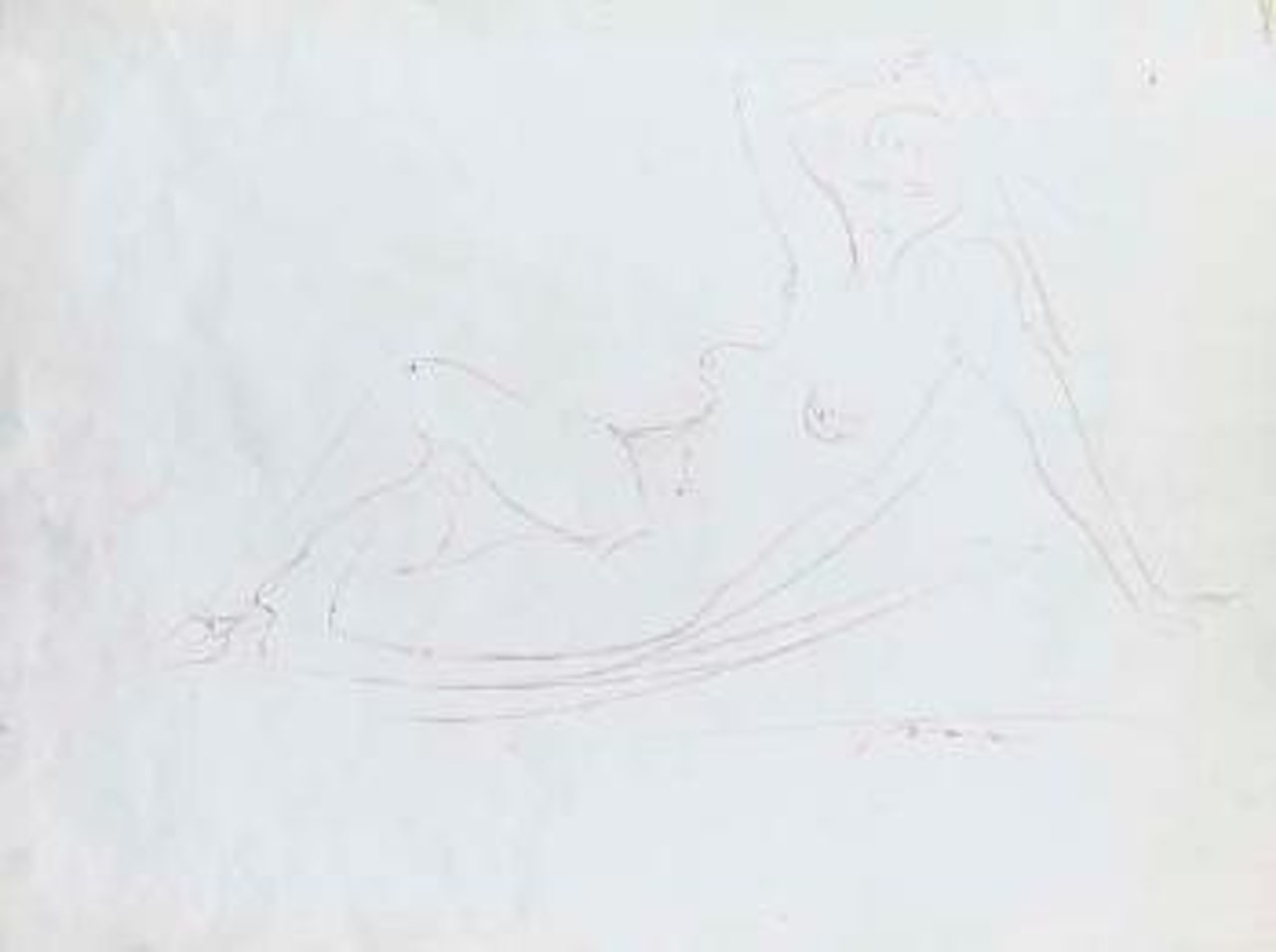 Nude by Lucio Fontana