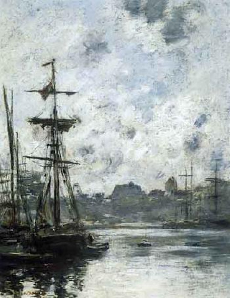 Port de Fecamp by Eugène Boudin