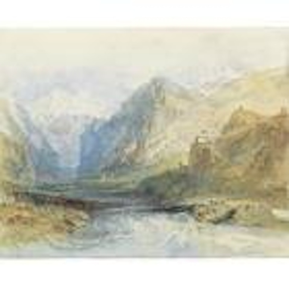 The Domleschg Valley, looking North to the gorge by Joseph Mallord William Turner