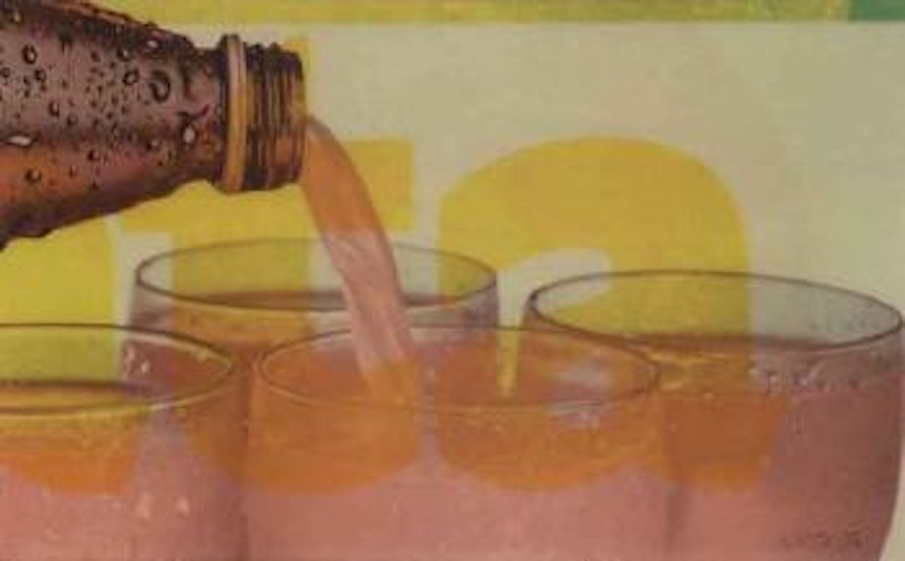 Composition by Mimmo Rotella