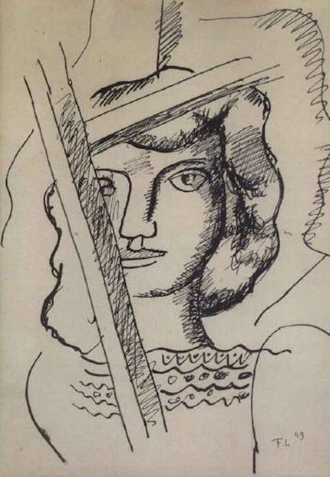 Head of a girl by Fernand Leger