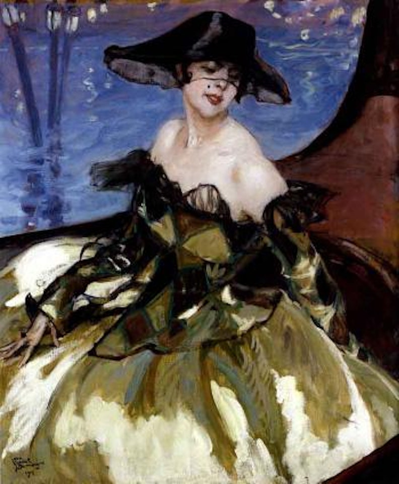 La Princesse Ruspoli en gondole by Jean Gabriel Domergue