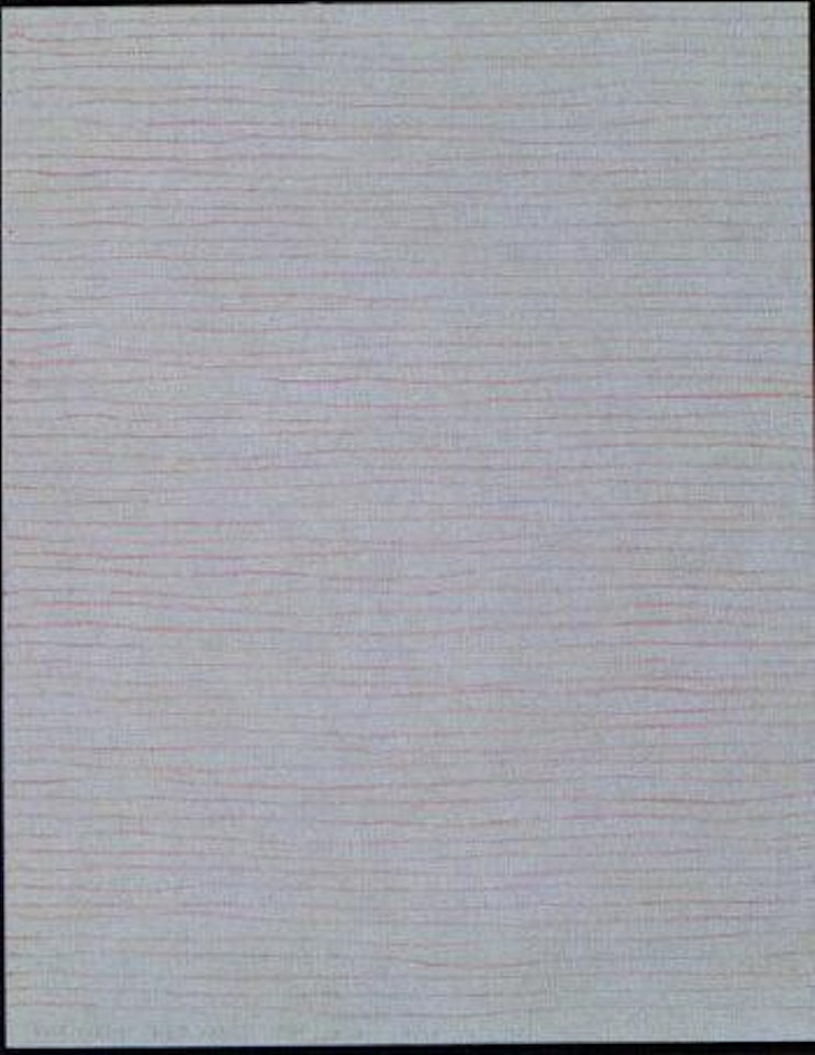 Horizontal red lines by Sol LeWitt