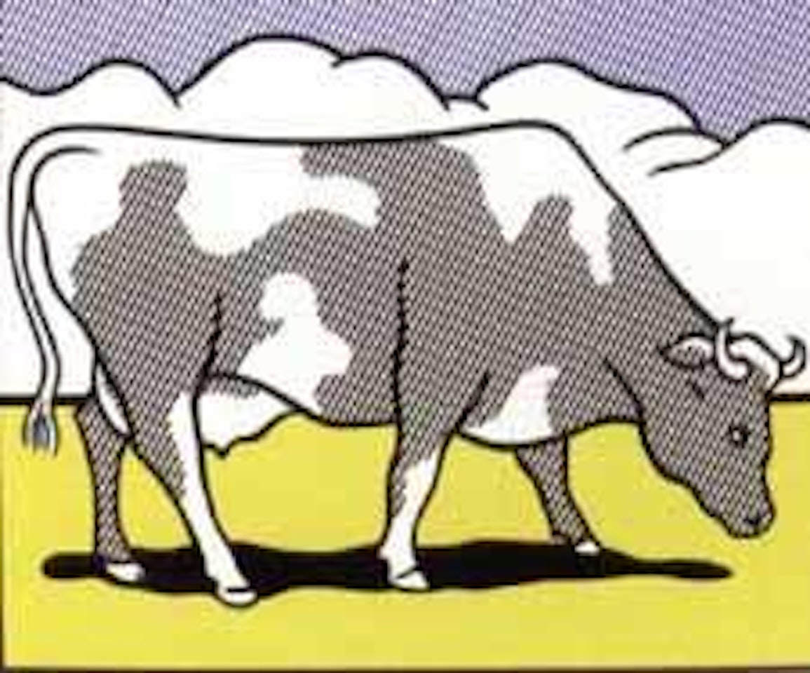 Cow going abstract by Roy Lichtenstein