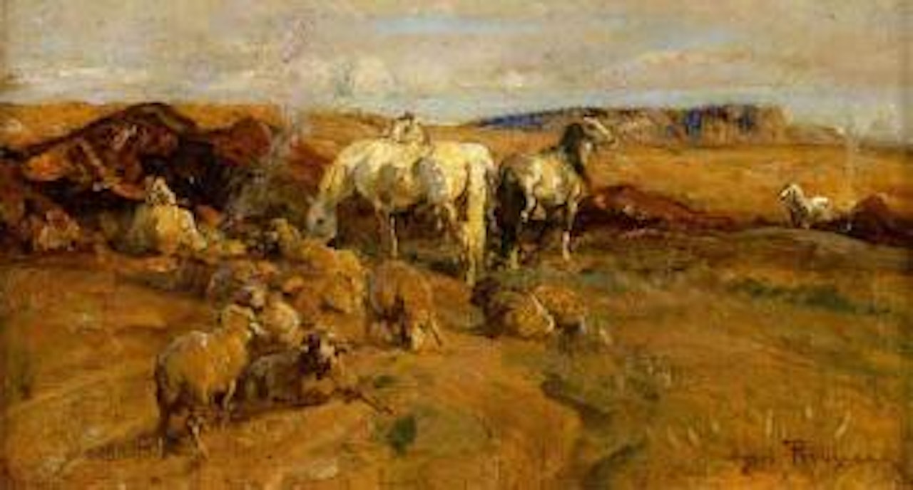 Le campement by Henri Émilien Rousseau