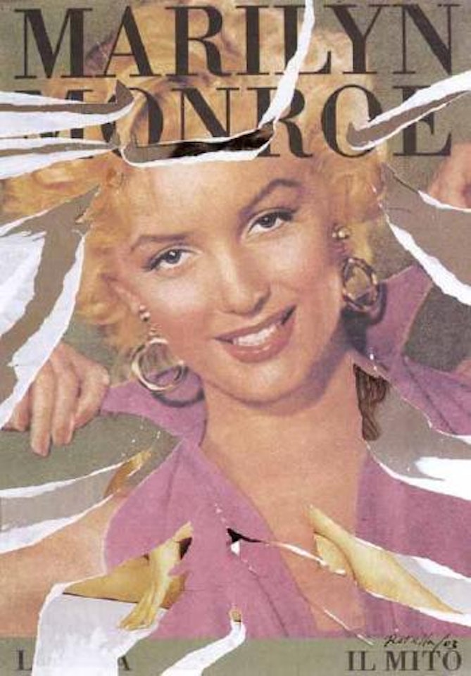 Marilyn incredula by Mimmo Rotella