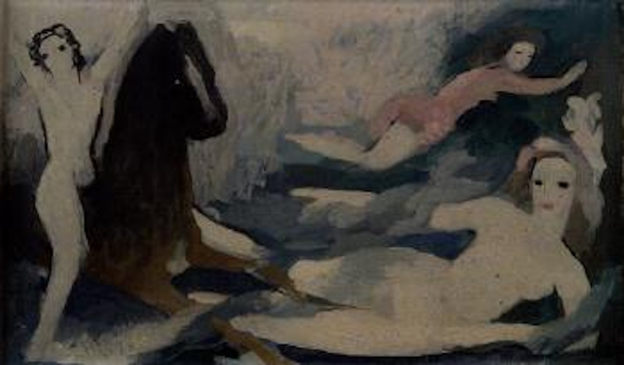 Trois femmes et un cheval by Marie Laurencin