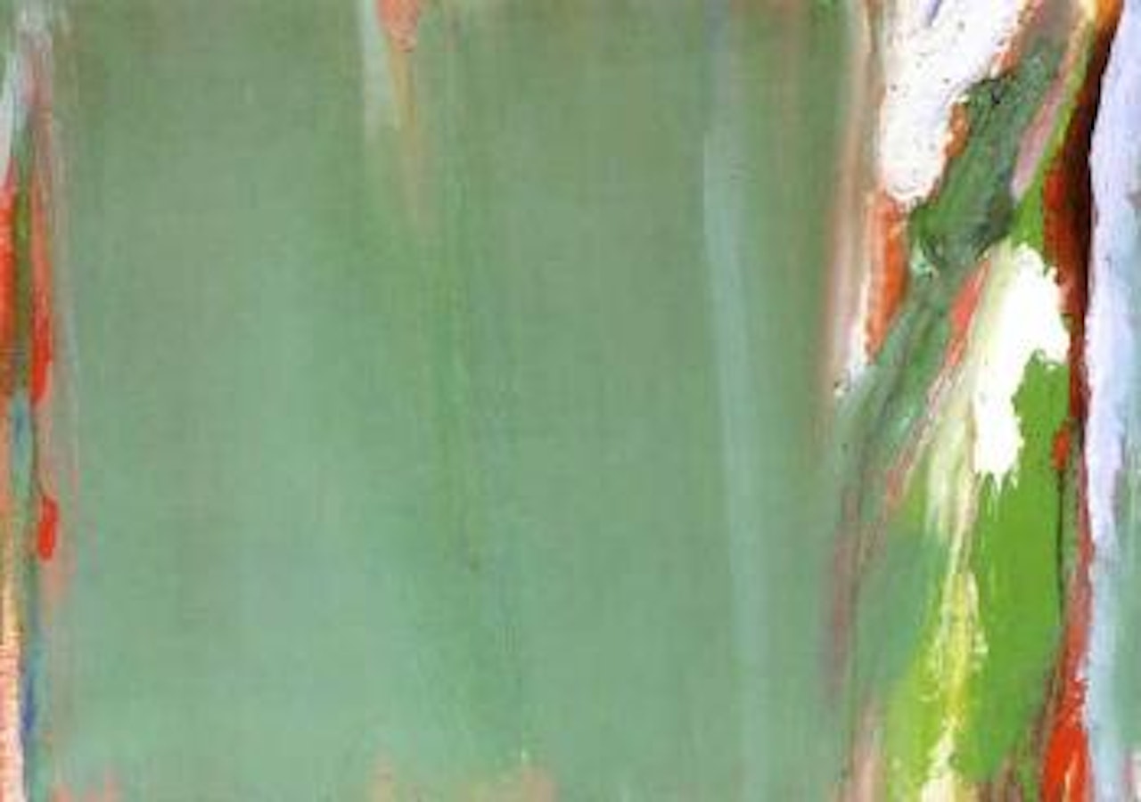 Tout vert a la trace rouge by Olivier Debre