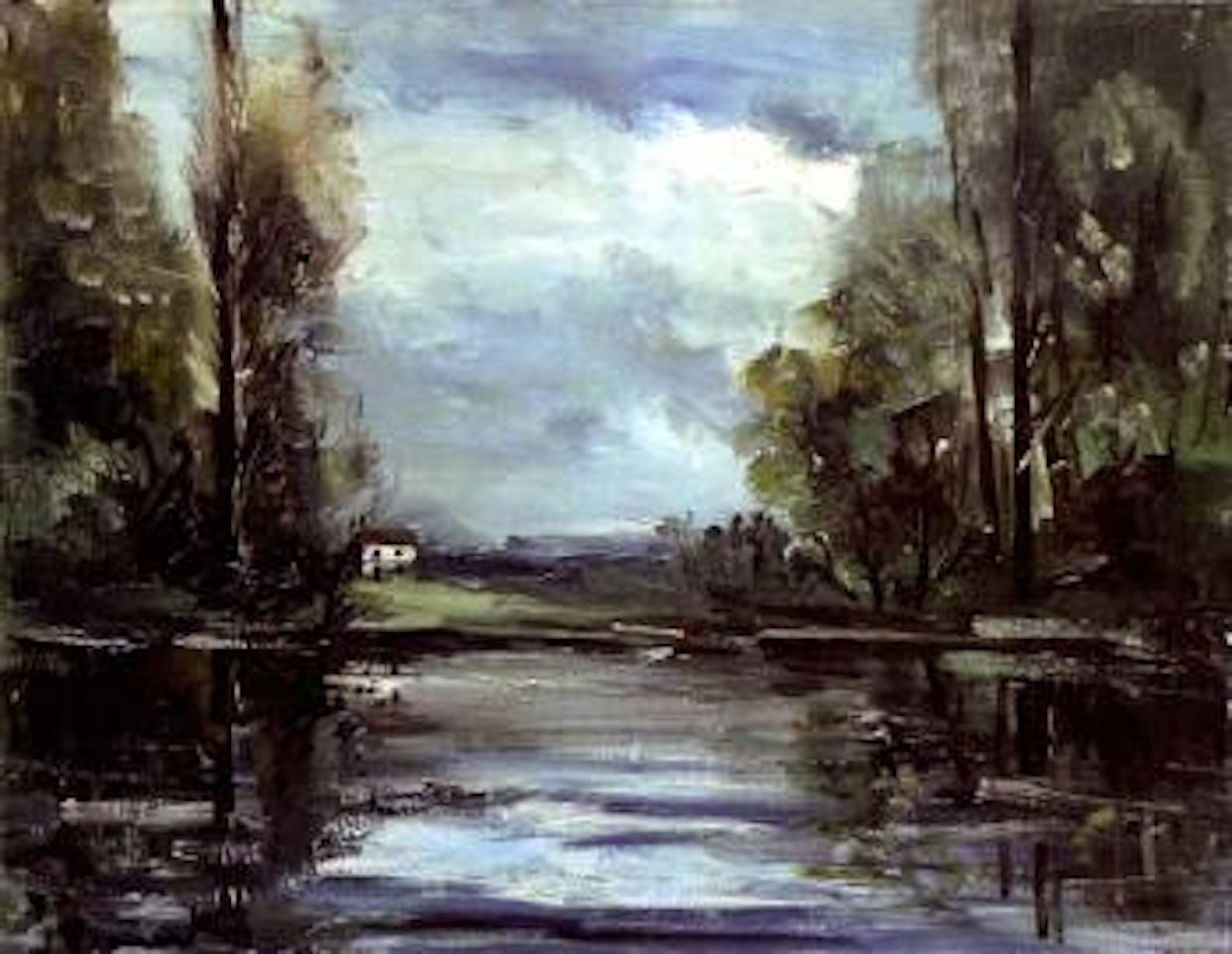Maison au bord de l'eau by Maurice de Vlaminck