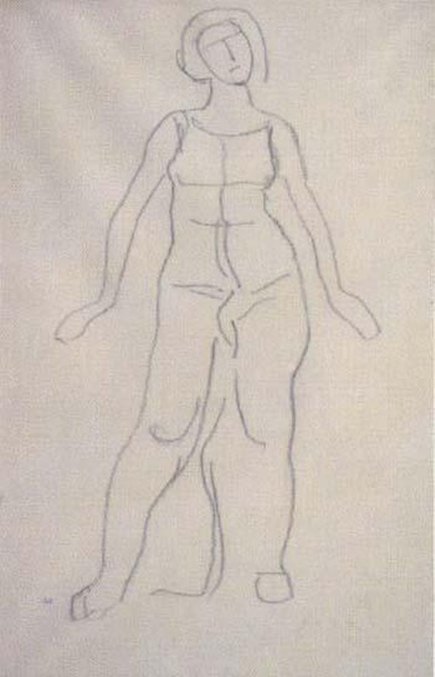 Figure study by Ferdinand Hodler