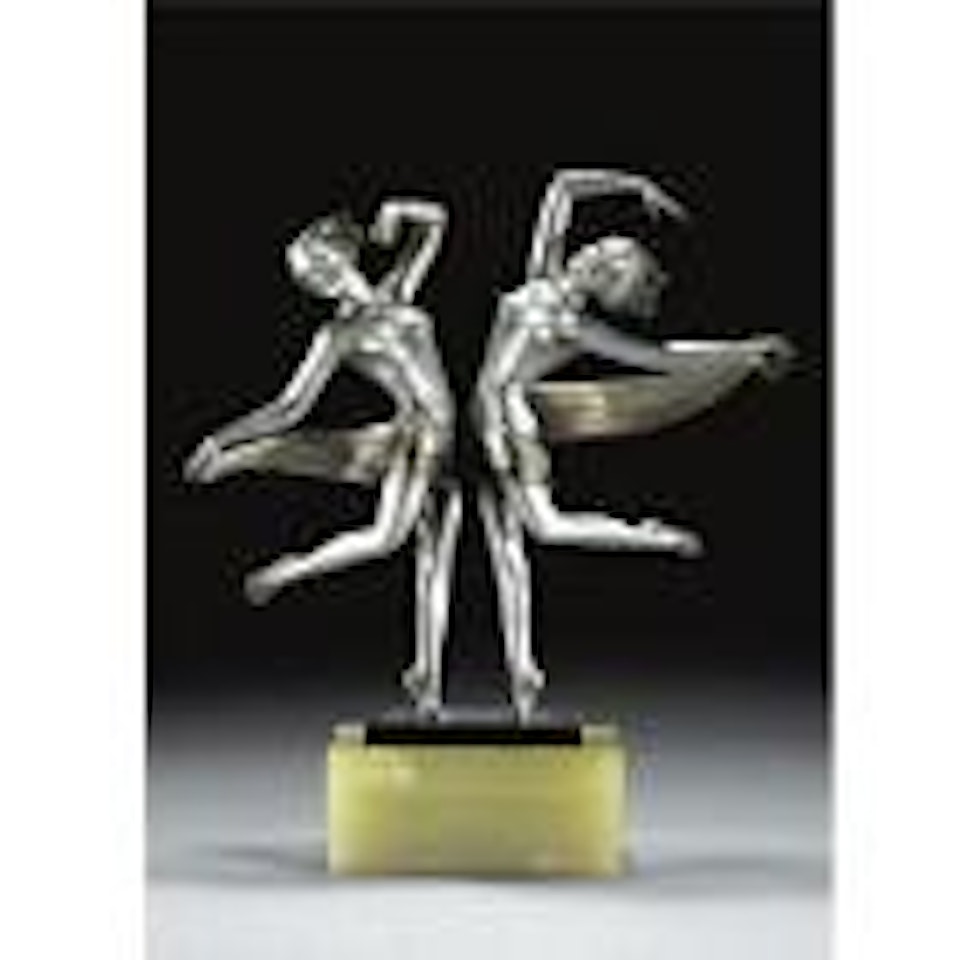 Two dancing nudes by Josef Lorenzl