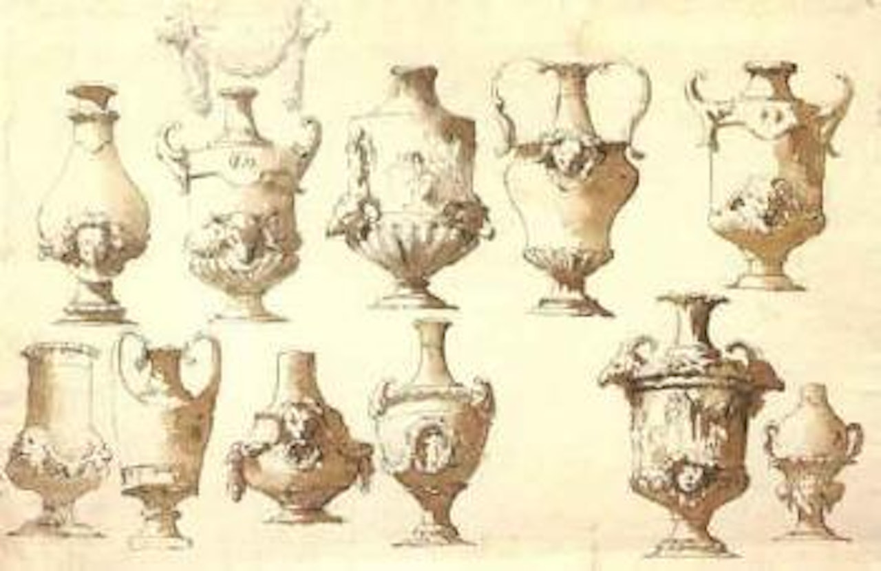 Etudes de vases by Giovanni Domenico Tiepolo
