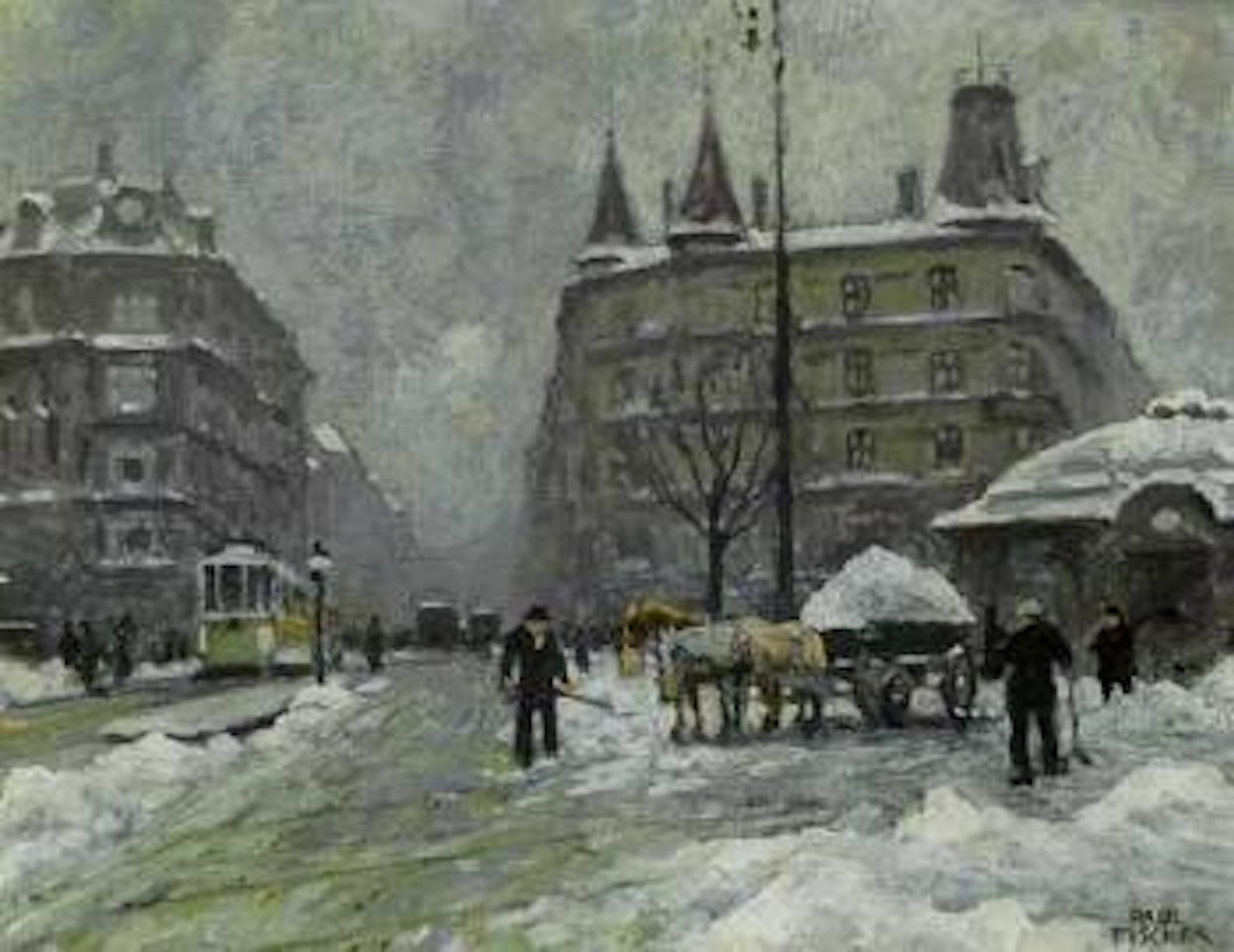 Winter's day at Trianglen by Paul Fischer