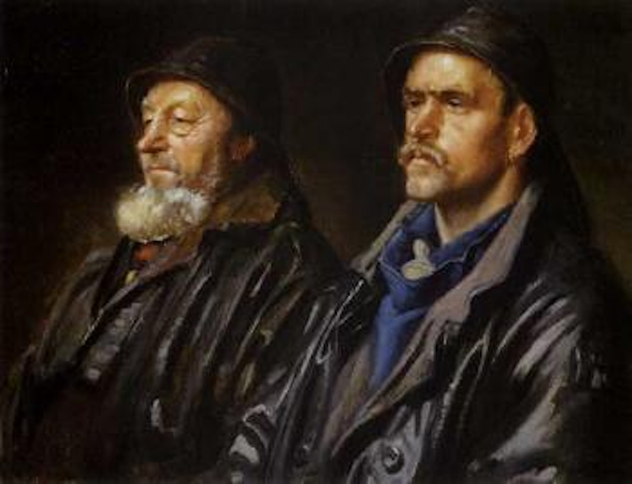 Two fishermen by Michael Ancher
