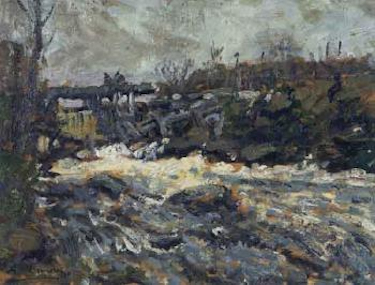 River in Spate, Algoma by Arthur Lismer