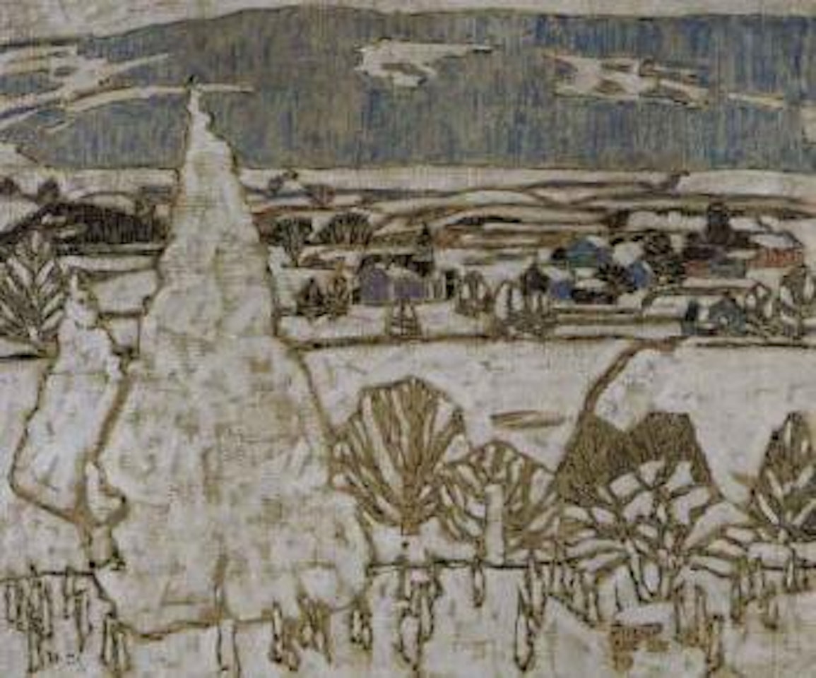 Two cedars, Boston corners by David Brown Milne