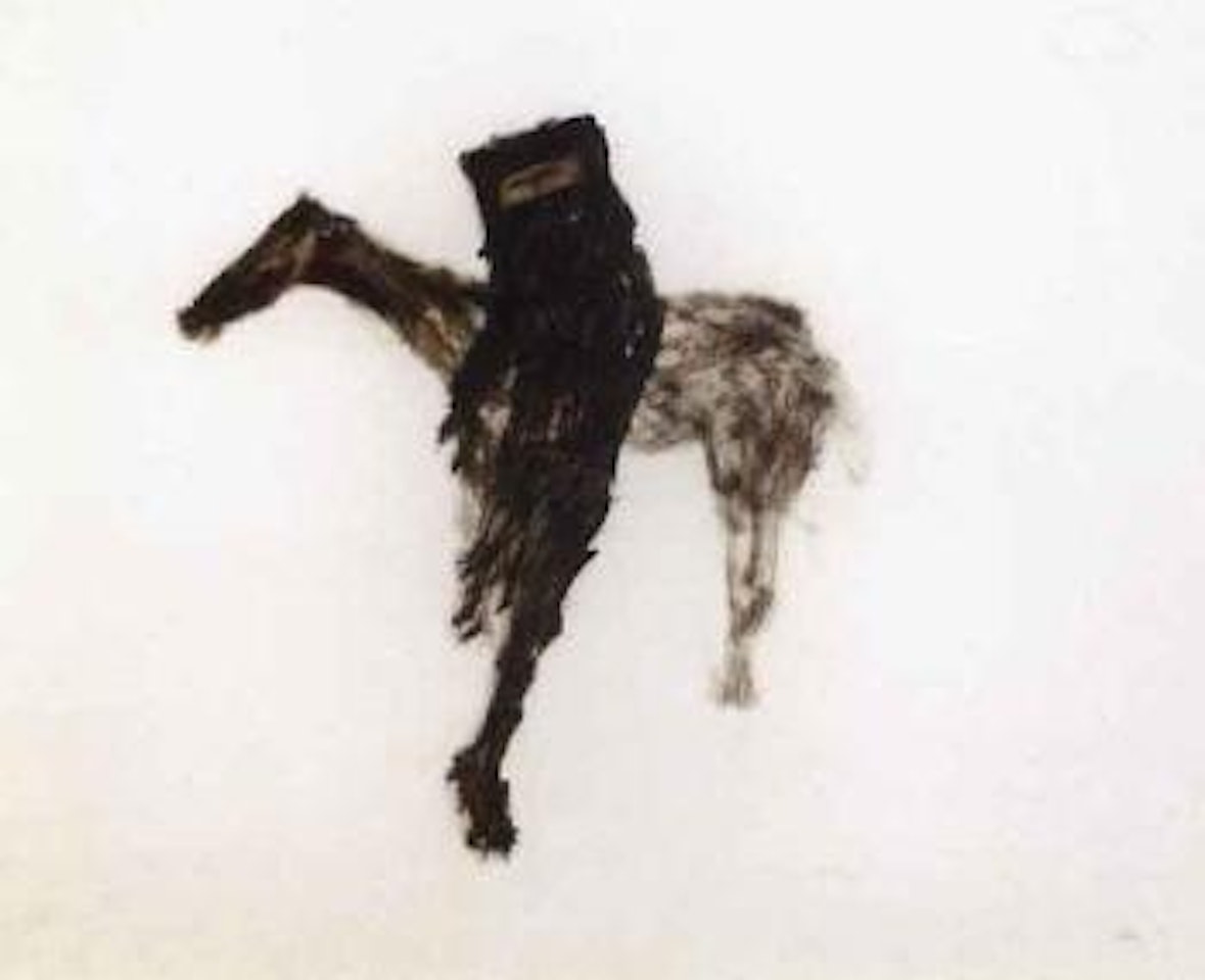 Kelly on horse by Sidney Nolan