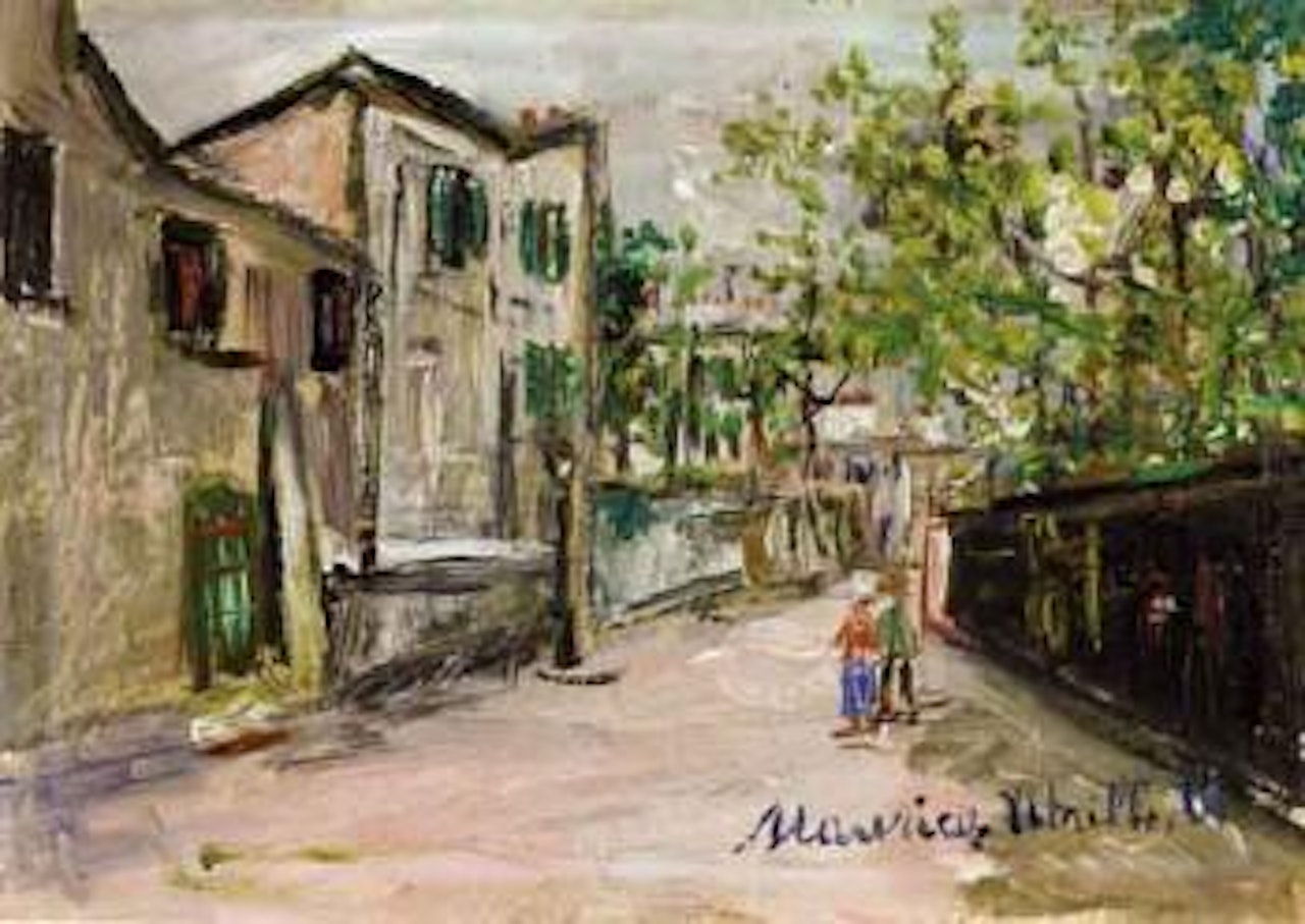 Rue Saint Vencent a Montmartre by Maurice Utrillo