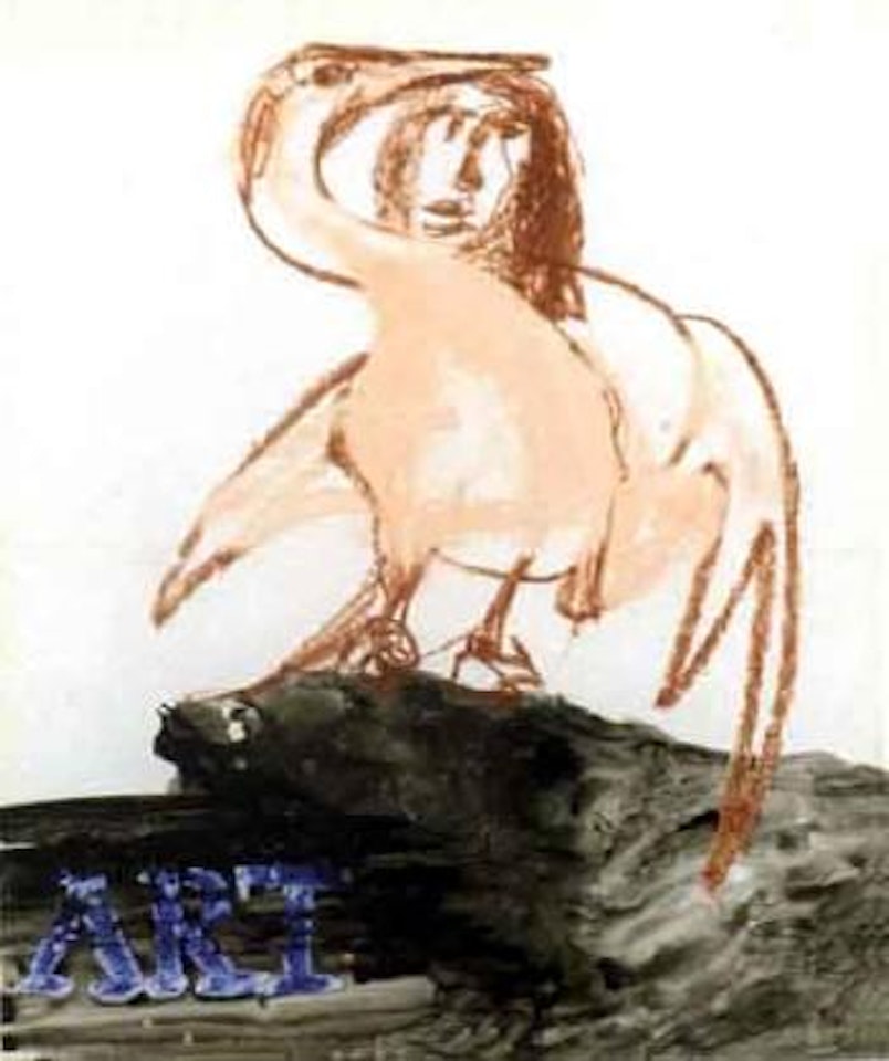 Leda and the swan by Sidney Nolan