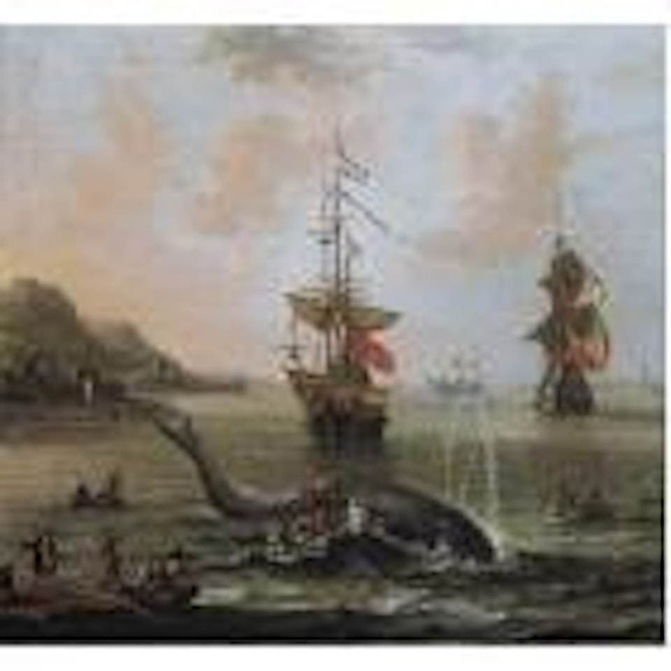 Whaling in an estuary by Pieter van de Velde