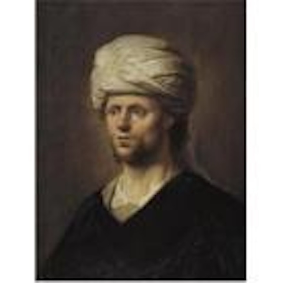 Portrait of a man in a turban by Attributed to Rembrandt Harmensz van Rijn