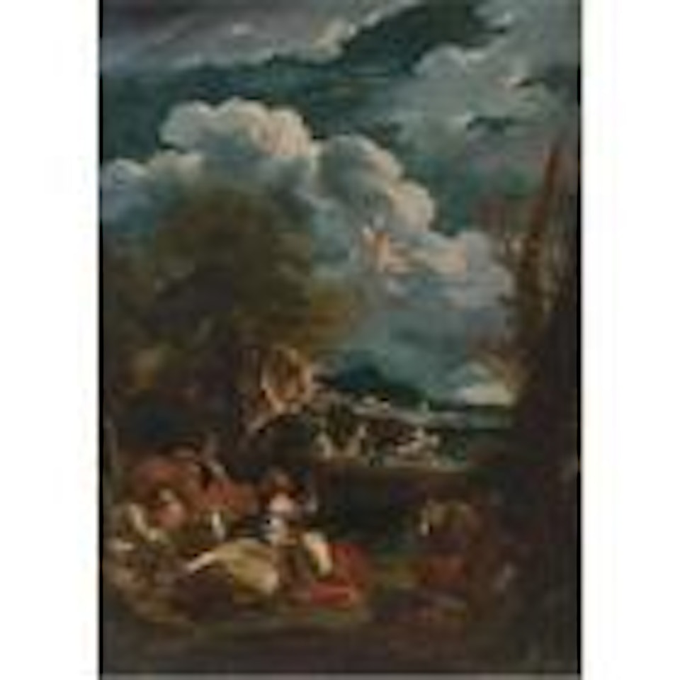 Landscape with the rape of Europa by Pieter Mulier II