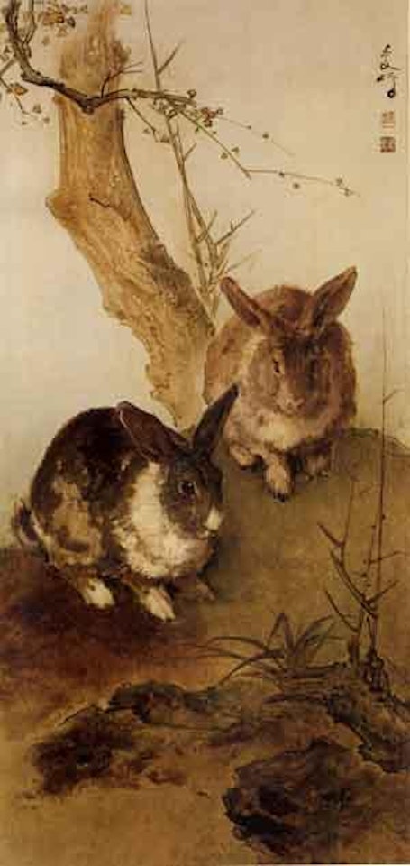 Rabbits by Lee Man Fong