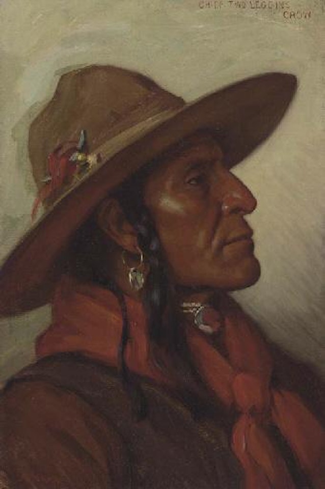 Chief Two Leggins, Crow by Joseph Henry Sharp