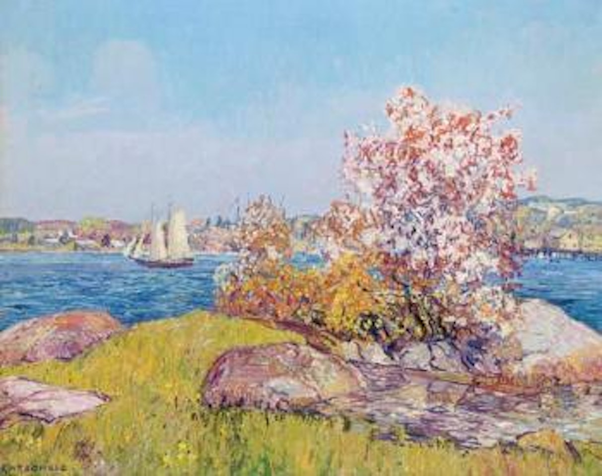 Boothbay Harbor, spring by Edward Willis Redfield