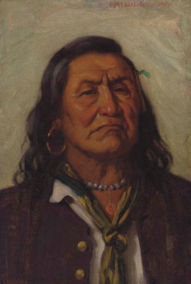 Chief Deaf Bull, Crow by Joseph Henry Sharp