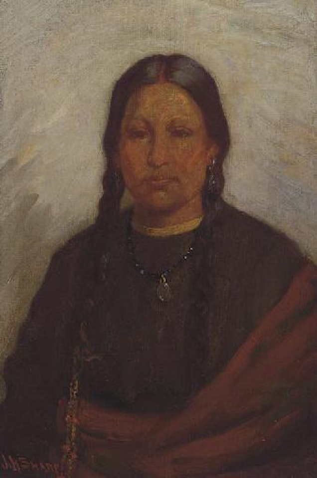 Daughter of Chief Little Chief, Cheyenne by Joseph Henry Sharp