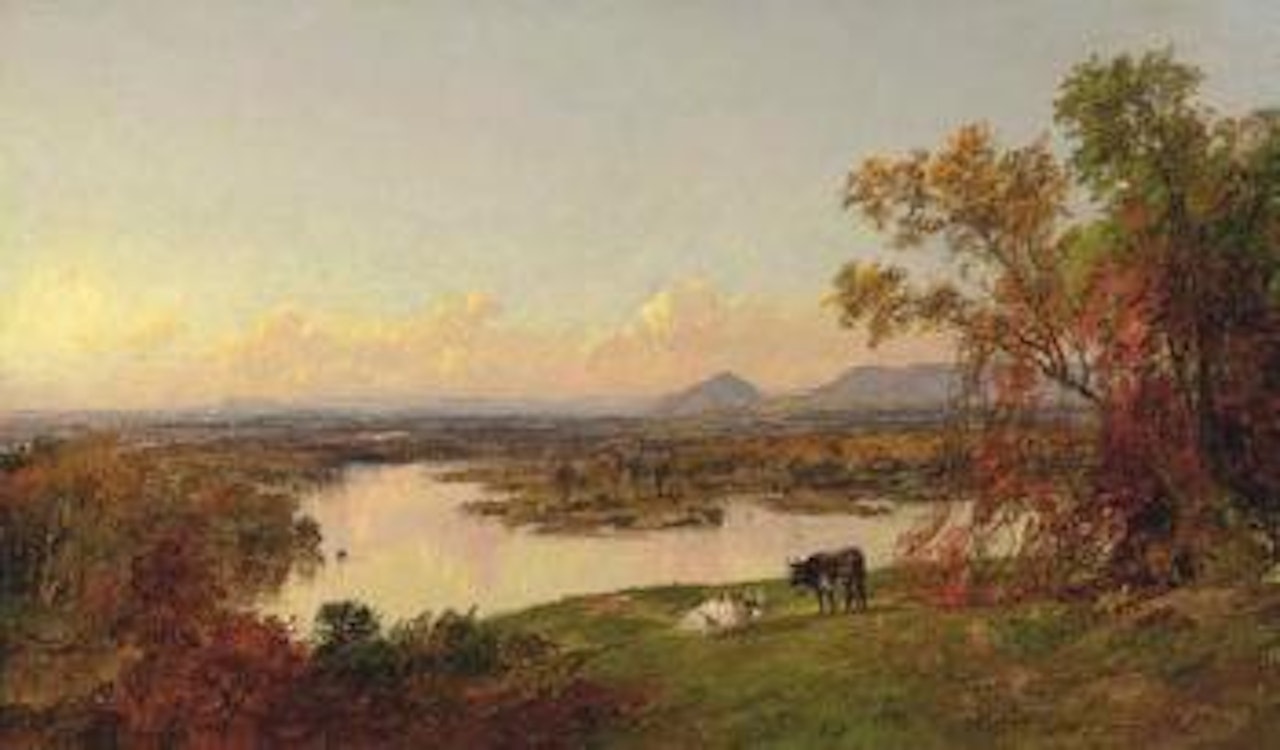 Mounts Adam and Eve, Organ County, New York by Jasper Francis Cropsey