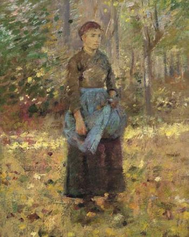 Blue apron by Theodore Robinson