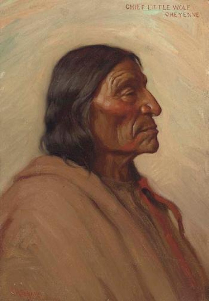 Chief Little Wolf, Cheyenne by Joseph Henry Sharp