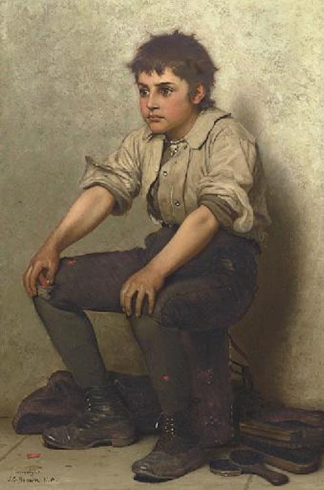 Thinking it over by John George Brown