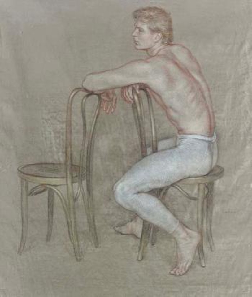 Jon Anderson in white tights by Paul Cadmus