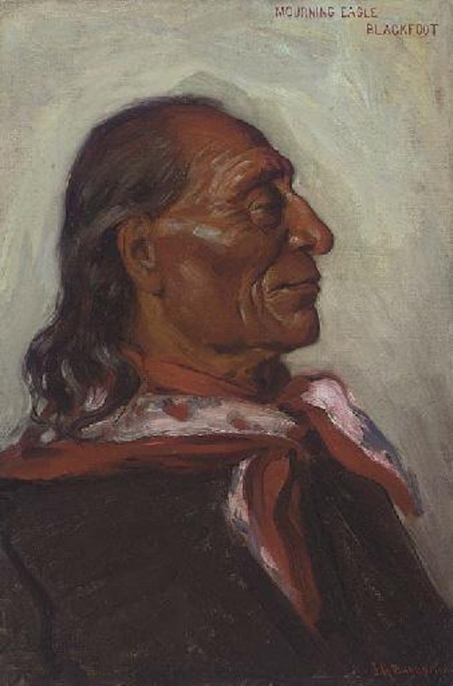 Mourning eagle, Blackfoot by Joseph Henry Sharp