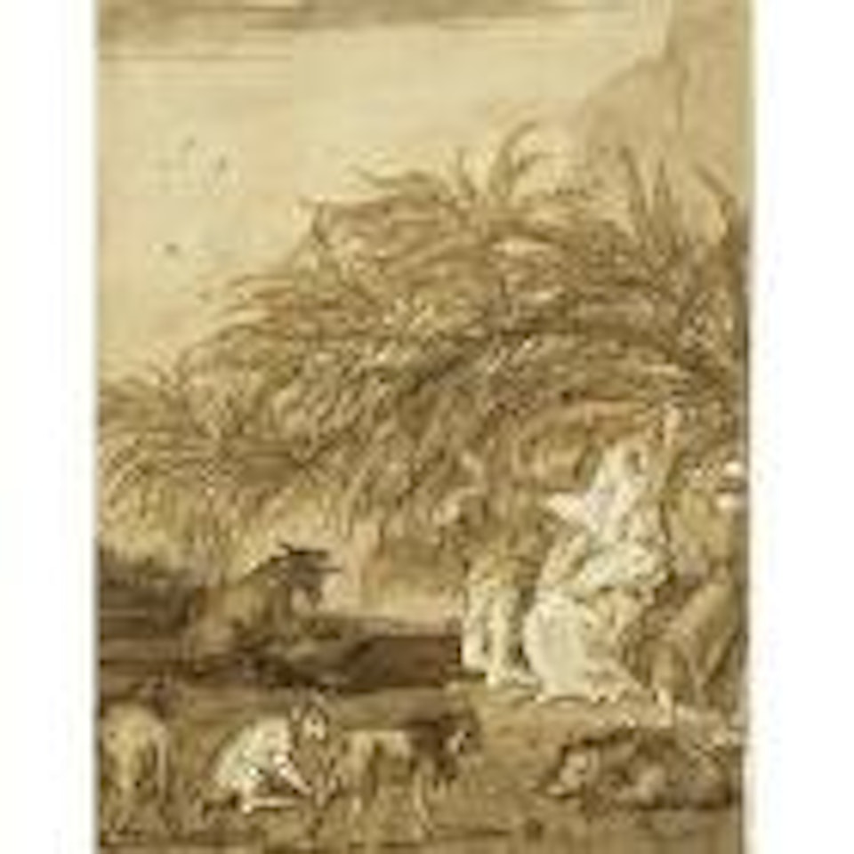 Holy Family and the miracle of the palm tree by Giovanni Domenico Tiepolo