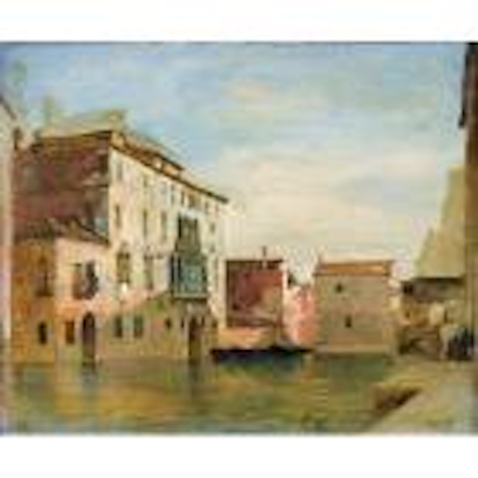 Vue de canal, Venise by Eugene Fromentin