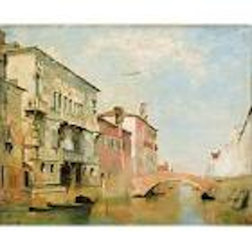Misericordia Canal, Venice by Eugene Fromentin