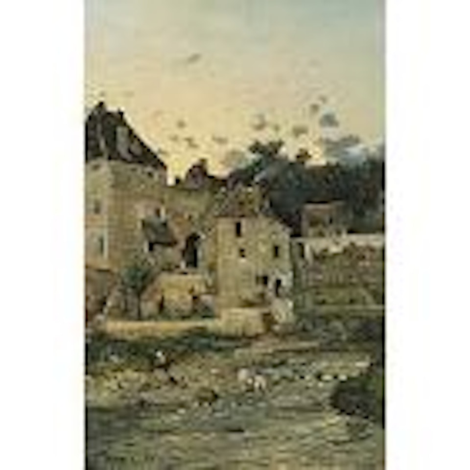 Bords de l'Aumance by Henri Harpignies