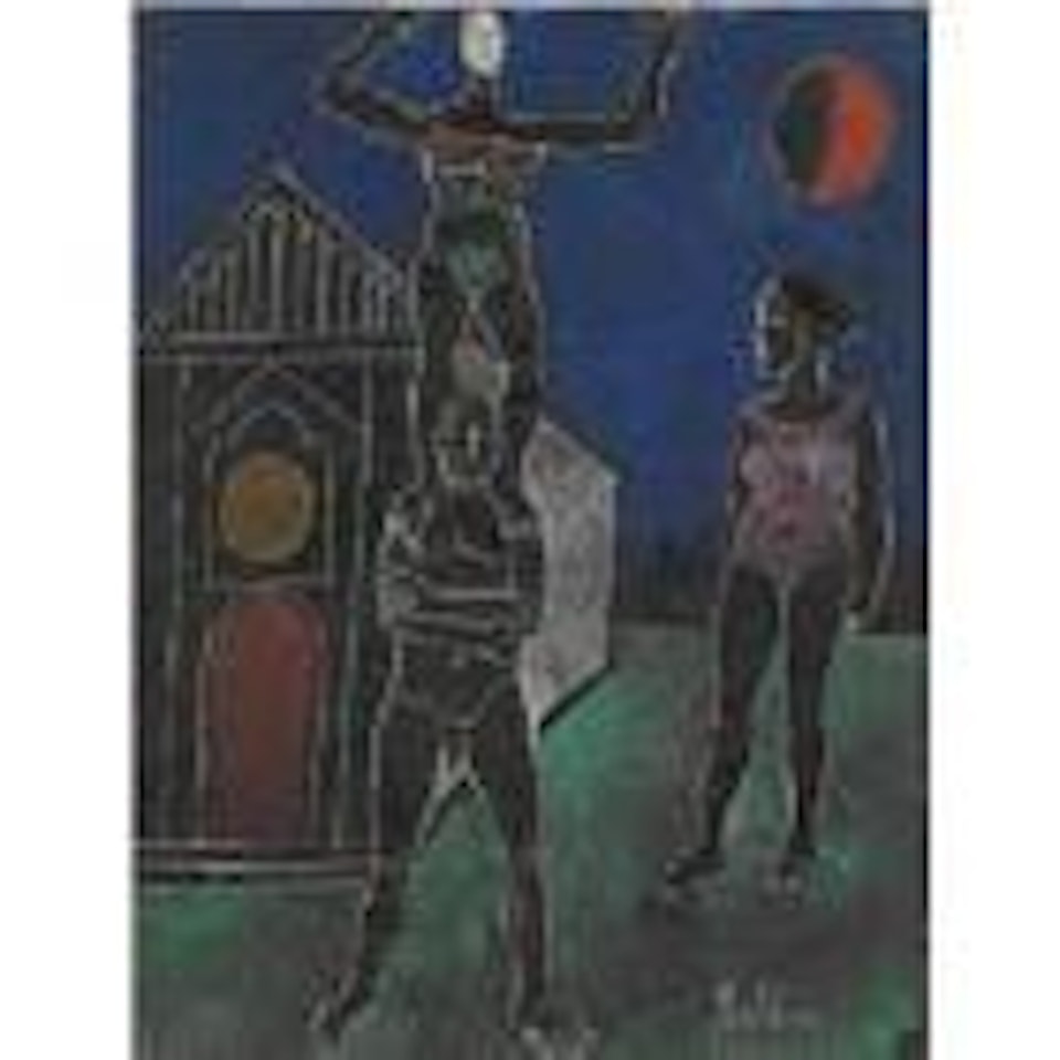 Jugglers by the cathedral by Franco Gentilini
