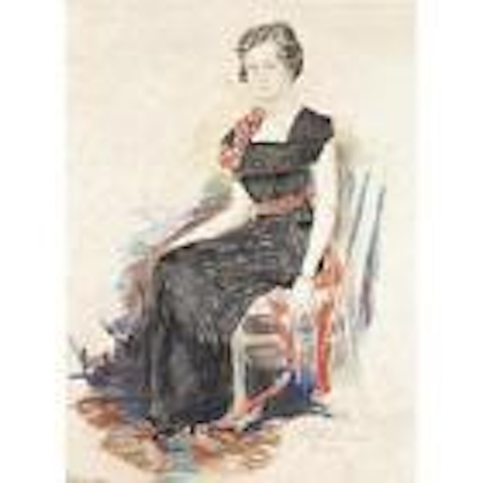 Portrait of a lady by Filip Malyavin