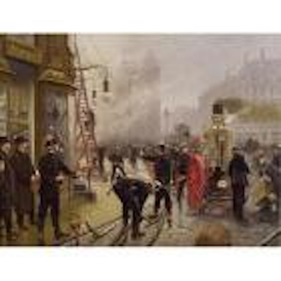 Fire on Kultorvet by Paul Fischer