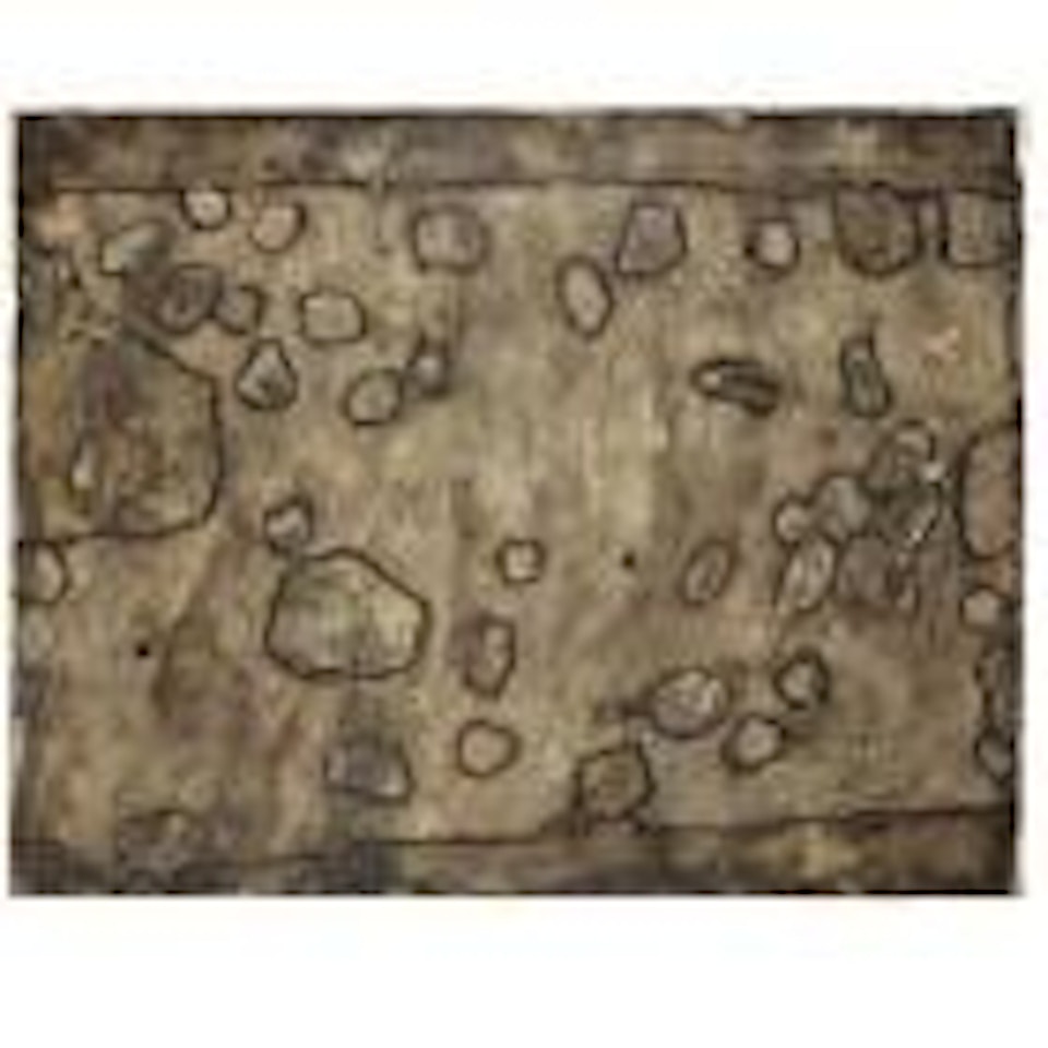 Topographie Pierres sur le chemin by Jean Dubuffet
