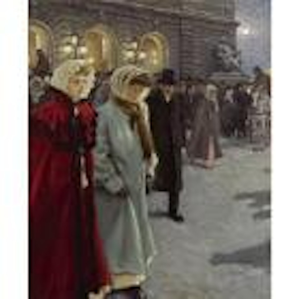 After the play outside the Royal Theatre by Paul Fischer