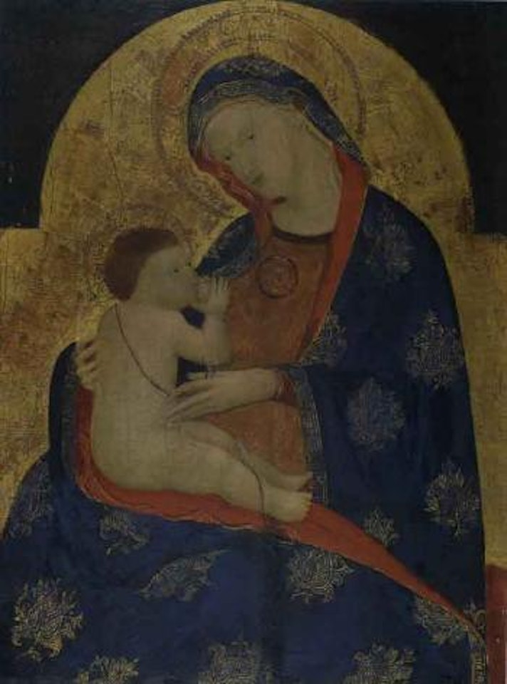 Virgin and child by Sienese School