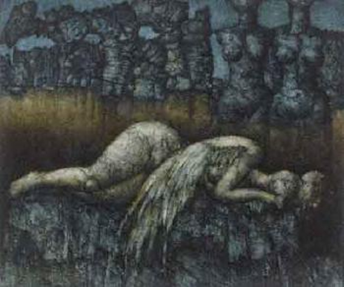 Reclining nude by Jef van Tuerenhout